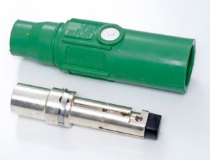 22-Series Green Male 350 MCM Single Pole Contact and Sleeve