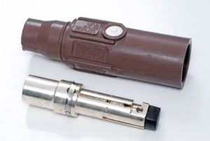 22-Series Brown Male 350 MCM Single Pole Contact and Sleeve