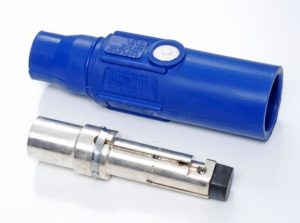 22-Series Blue Male 350 MCM Single Pole Contact and Sleeve