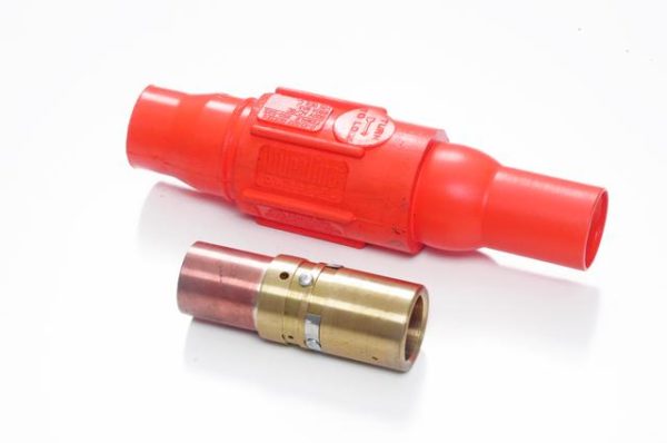 22-Series Red Female 500 MCM Single Pole Contact and Sleeve